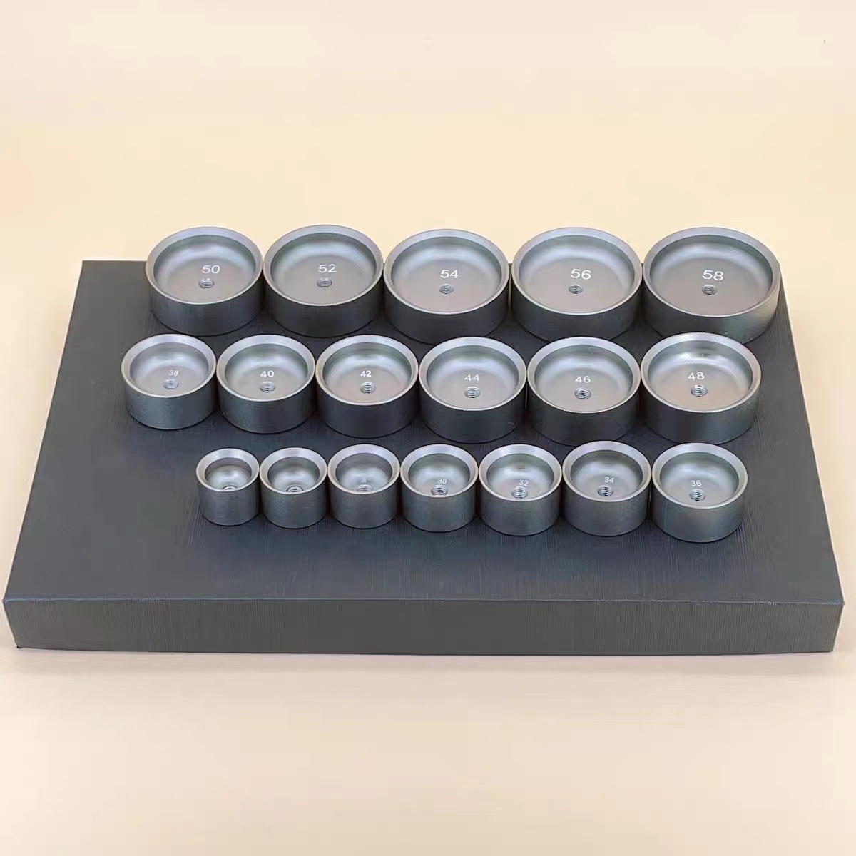 修表工具 手表压盖模具加深款 压拱形双卜玻璃模具 压表蒙压圈口