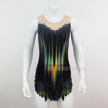 专业艺术体操服女训练比赛服高级水钻修身舞蹈服儿童成人服装定制