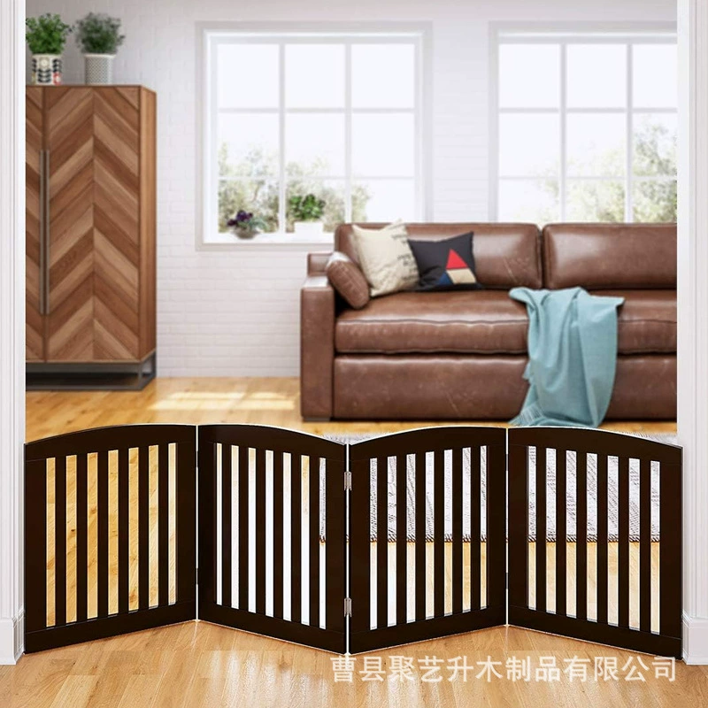 Деревянный забор для собак Складная дверная панель для домашних животных Маленькая собака интерьер изолированный забор для домашних животных