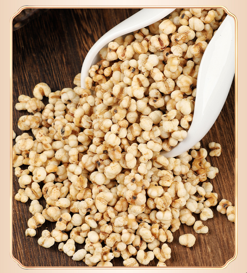 Roasted Yi Mi Ren (Coix lacryma-jobi) — Ready-to-Eat Job's Tears Kernels, 100g preparation