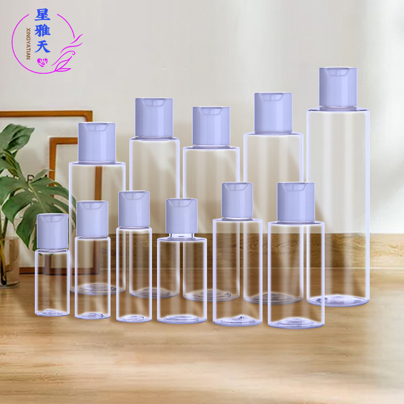 批发100 200毫升千秋按压盖瓶胶水挤压洗洁精洗发水PET透明塑料瓶