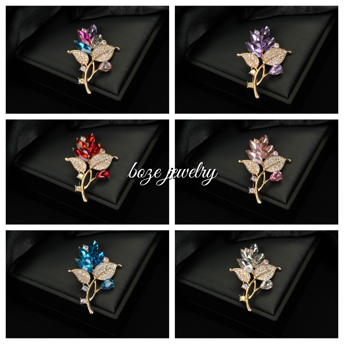 Women's Alloy Rhinestone Brooch, New Luxury Niche High-End Pin, Anti-Exposure Scarf Clip, New Chinese Style with Diamond Inlay