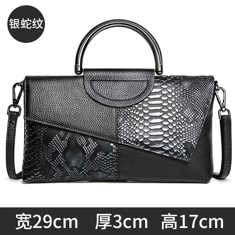 Women's Large Capacity Clutch Bag - Crocodile Embossed Elegant Shoulder Bag, Crossbody Handbag For Banquet, Business & Commuting - Thumbnail 6