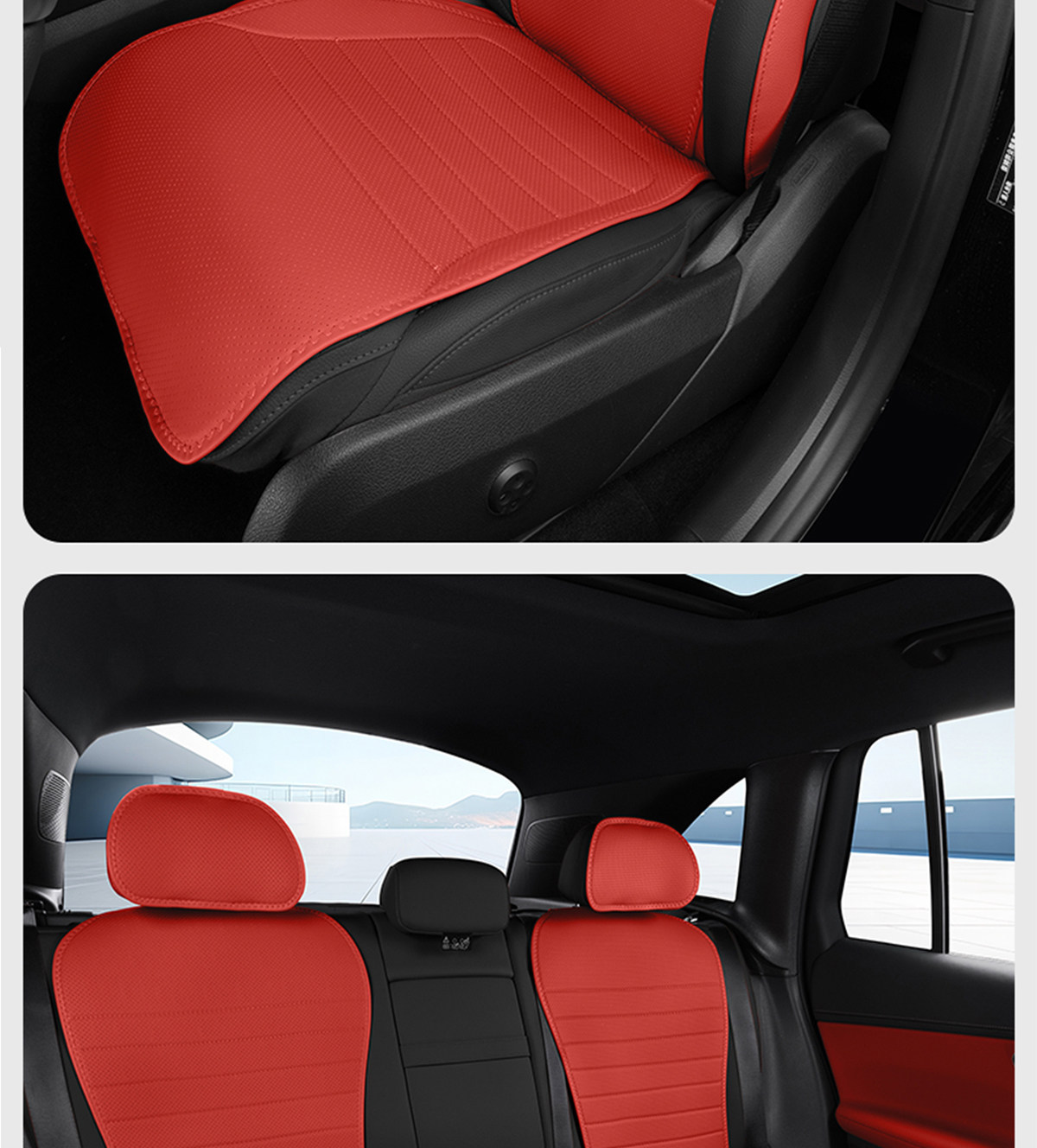 Suitable for Mercedes-Benz Glc260 Seat Cushion, Car-Specific Modified Seat Cover Accessories, Seat Cover Decoration, Breathable Seat Cushion Accessories