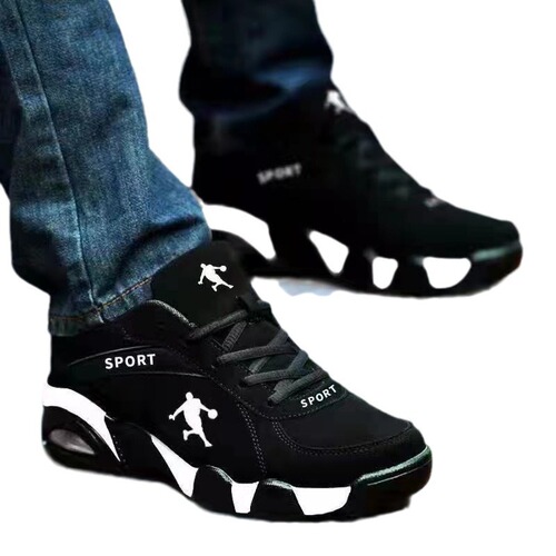 Round scalp, non-slip and waterproof, students 'velvet outdoor running shoes, thickened men's single cotton sneakers, thickened and warm