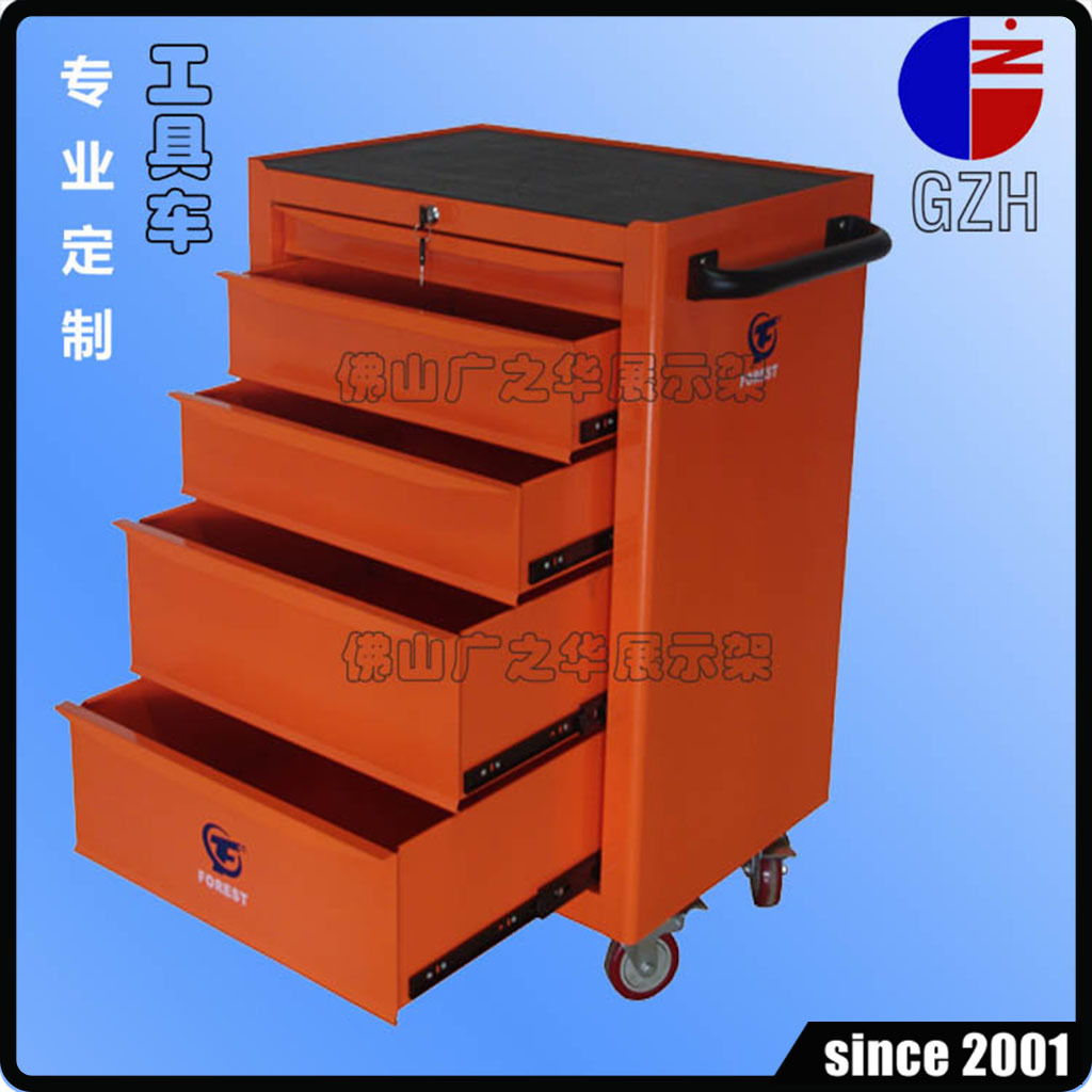 广东佛山厂家直销 多功能收纳整理 分层抽屉式 带轮五金工具车