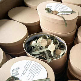 椭圆形牛皮纸烘焙礼盒小红书INS饼干糖果包装盒复古伴手礼 礼品盒