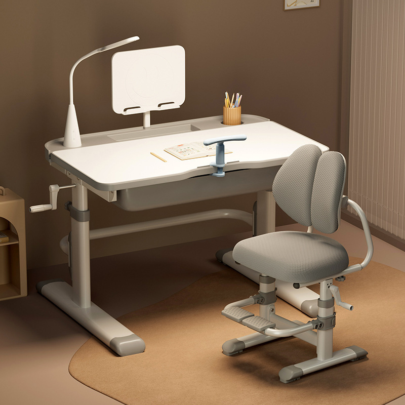 New Children's Study Table, Primary School Student Writing Homework Desk, Simple Children's Desk and Chair, Liftable Table Set New Children's Study Table, Primary School Student Writing Homework Desk, Simple Children's Desk and Chair, Liftable Table Set