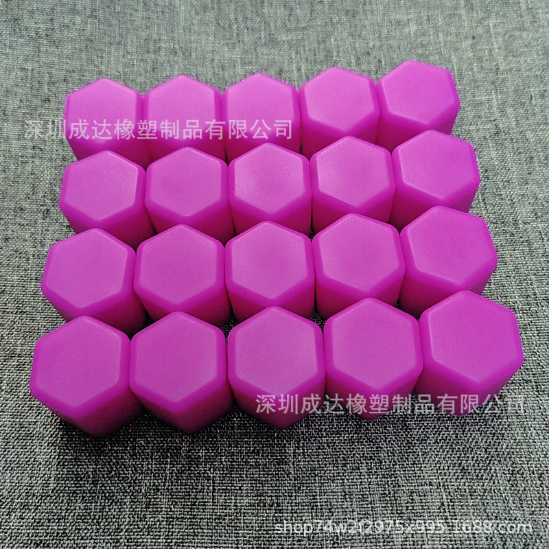 Luminous Car Tire Screw Cap 17mm Wheel Hub Decorative Silicone Nut Cover Fluorescent Anti-Rust Dustproof Protective Cover Modification