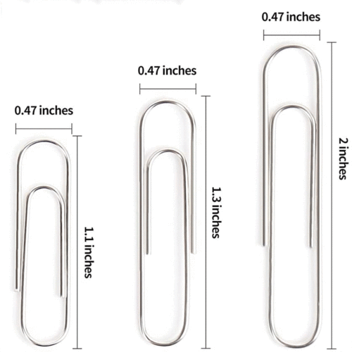 Metal paper clips, color paper clips, boxed size, multi-specification combination set, creative fixed pins, desktop supplies