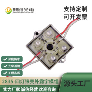 Led Four-Light Iron Shell 2835 Injection Molded Lens Square 5054 Epoxy Outdoor Real Estate Billboard Luminous Character Module