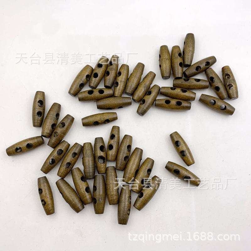 35*12mm marrón claro con botones de oliva abrigo con botones de cuerno 50 un paquete