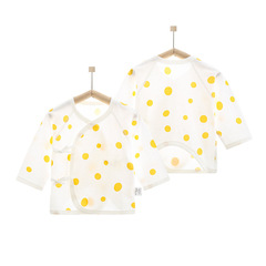 Baby clothes, newborn half-sleeve shirt for 0-3 months, newborn top, boneless monk's robe, long sleeve, summer thin version