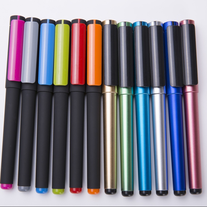 El portalápices grande se puede personalizar con el logotipo, el bolígrafo de góndola, el bolígrafo de agua negro, la conferencia de publicidad corporativa, el pedido mínimo de 100 piezas