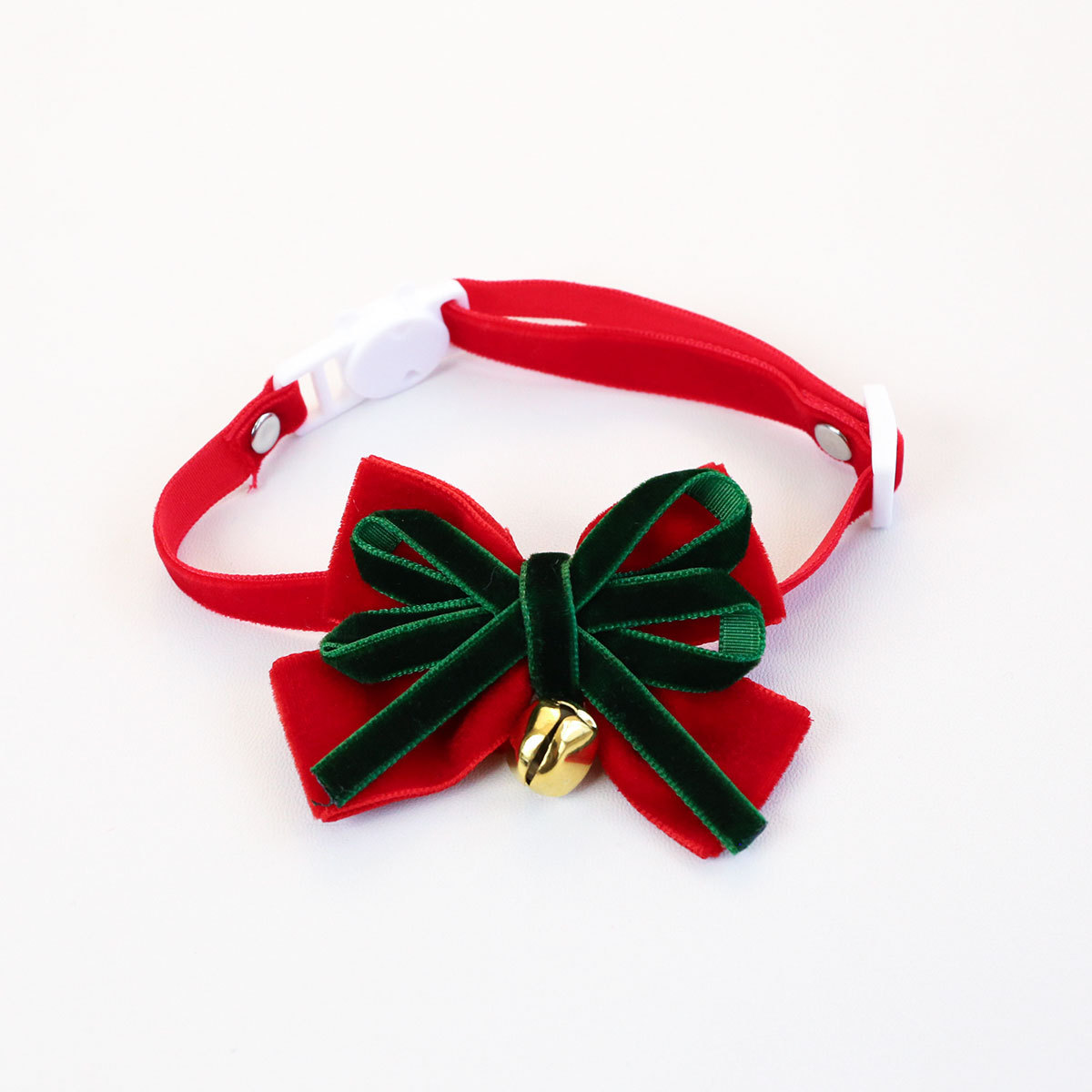 2026 comercio exterior mascotas collar de navidad seda arco campana ajustable felino collar perro collar