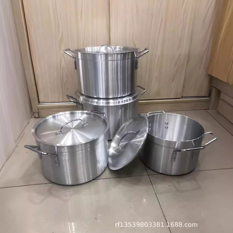 Foreign trade Aluminum pot 4PCS large and medium aluminum pot L 36CM,40CM,42CM,45CM