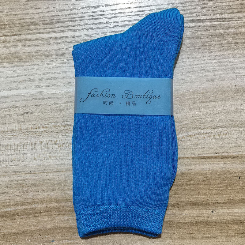 2025 nuevas calcetines de baile de color de mujer de dopamina calcetines de algodón de color sólido calcetines de tirada calcetines cuatro estaciones