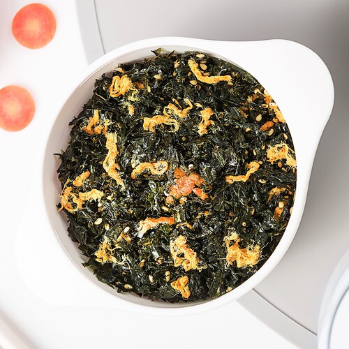 Official Flag Small Deer Blue Blue Rice Bowl Napa Seaweed Crumbles Seasoning for Rice Bowls Rice Bowl Sending Side Dish Recipes for Children Snack Brand