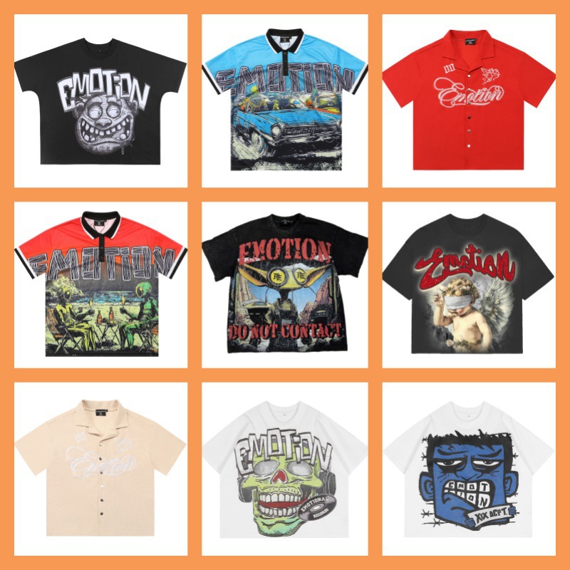 欧货时尚印花短袖T恤男潮牌烫钻花色半袖个性男装痞帅修身花体恤