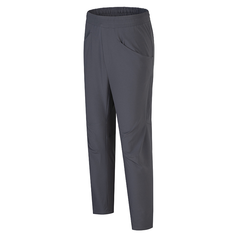 „Freizeit-Strickhose für Herren, gerader Schnitt – Schwarz/Dunkelgrau, schnelltrocknend, lockere Passform, ideal zum Laufen und für Outdoor-Aktivitäten“_voghion.com