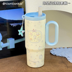 新款316不锈钢水杯大容量便携外出女生保温杯茶水分离防摔高颜值