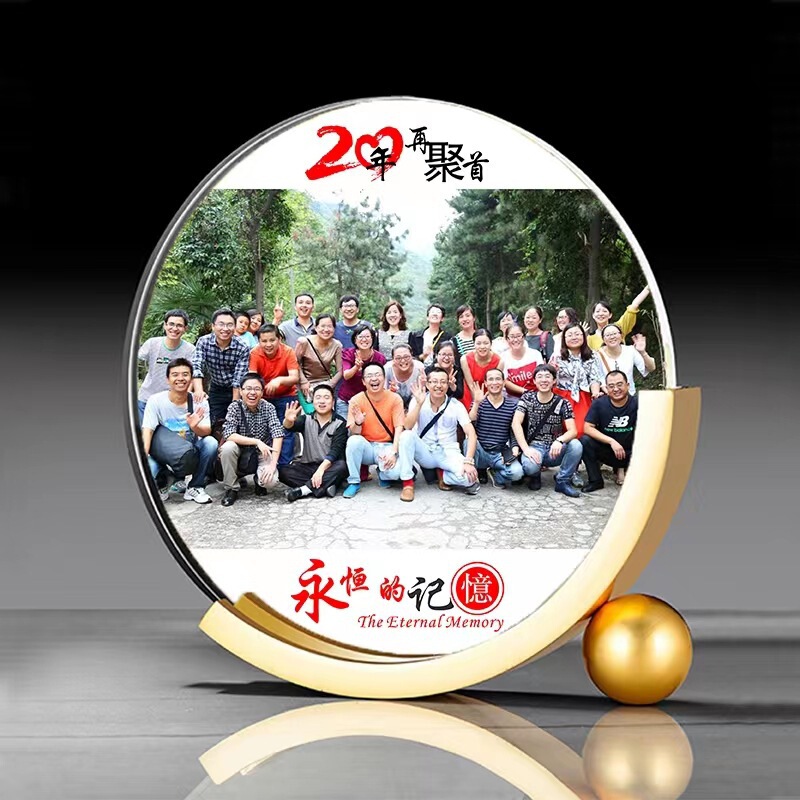 Crystal photo frame table photo customization classmate party group photo graduation gift company anniversary birthday souvenir