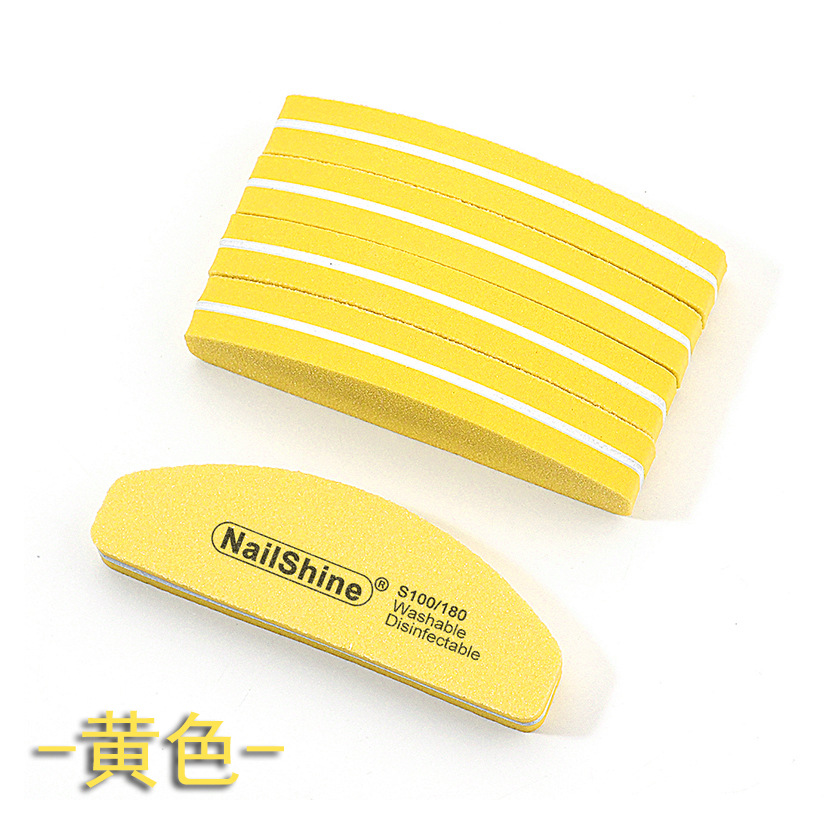 NailShine-9*3 Mini Half Moon Sponge-Yellow