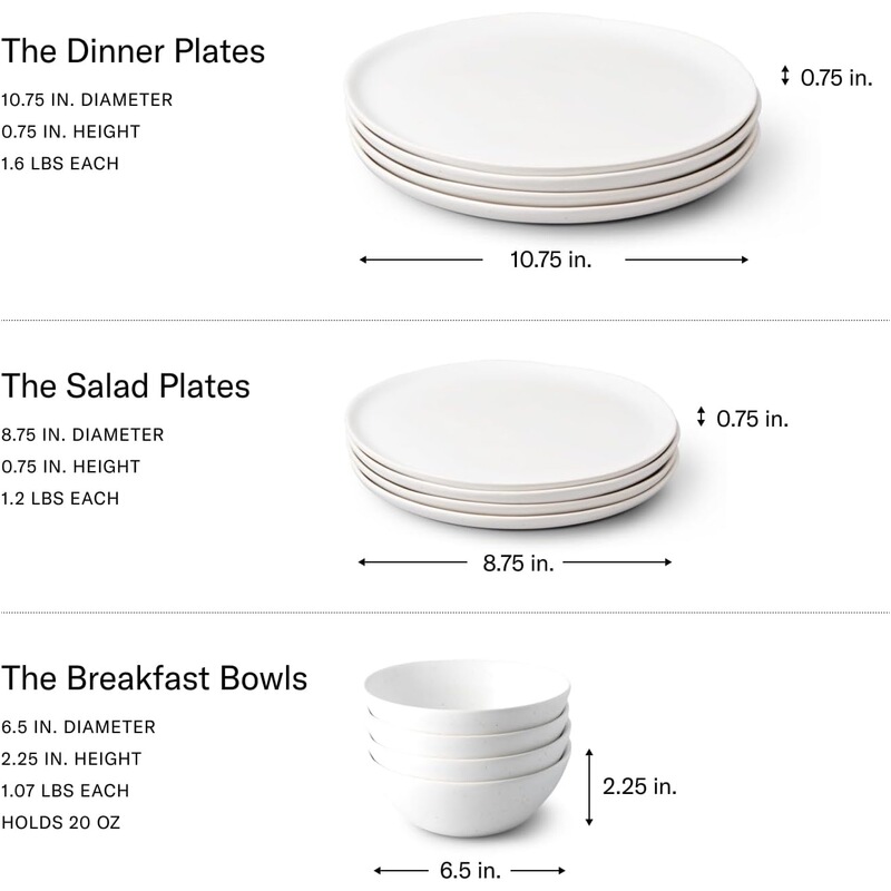 Ceramic Plate Bowl Set 4-Piece Dinner Salad Plate Breakfast Bowl Dishwasher Suitable Ceramic Plate Bowl Set 4-Piece Dinner Salad Plate Breakfast Bowl Dishwasher Suitable