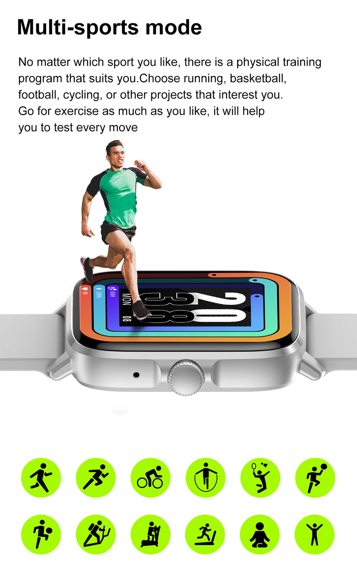 DT102 Bluetooth calling smart watch wireless charging NFC_voghion.com