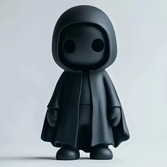 黑色幽灵3d打印摆件办公摆件万圣节主题玩具跨境新品爆款