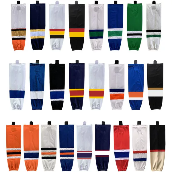 Colorful Patchwork Ice Hockey Leg Socks Ice Hockey Socks Training Socks Multicolor Optional Stock Stable Quality Assurance