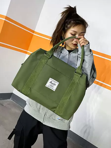 Travel Bag, Satchel Short-Distance Travel Bag, Large-Capacity Luggage Bag, Oxford Cloth Breathable Yoga Fitness Bag, Lightweight and Portable