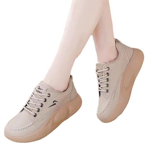 Autumn base universal breathable white sneakers for students…