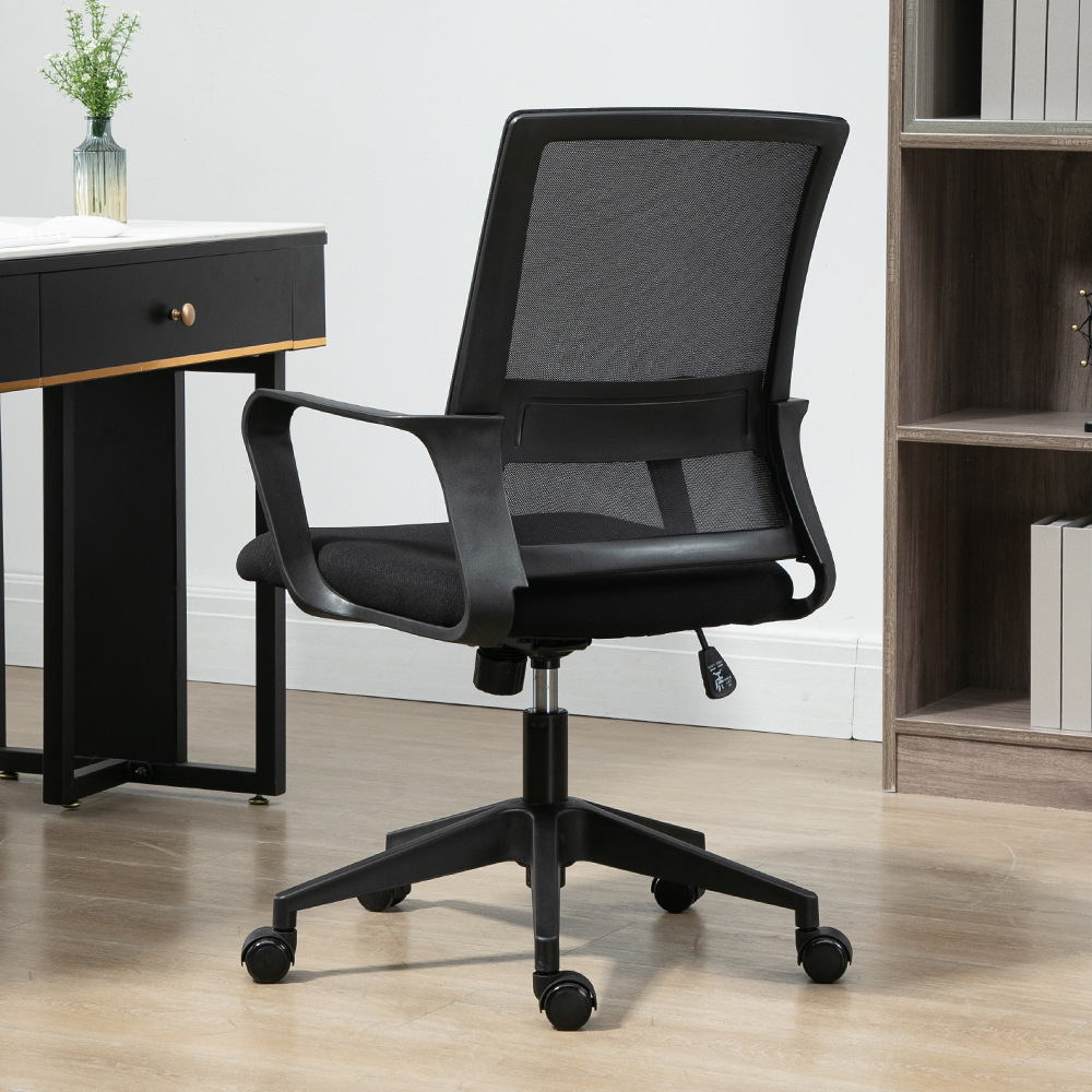 Home Computer Mesh Chair with Casters and Armrests, Staff Chair, Ergonomic Chair, Employee Computer Chair Wholesale