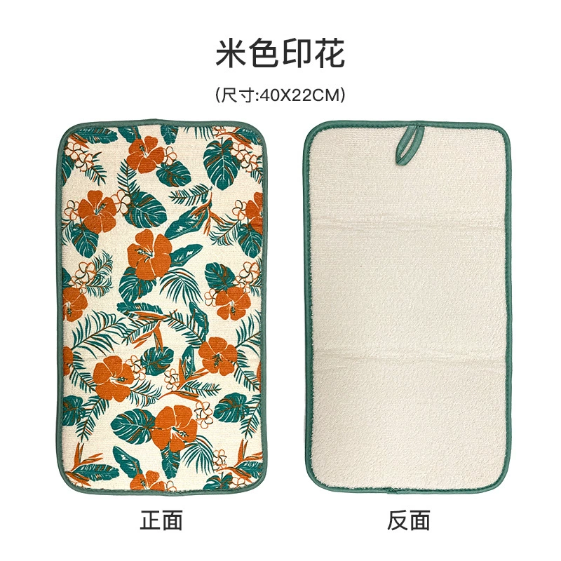 Double-sided hygienic tableware, drying rack, increased thickness, water absorbent