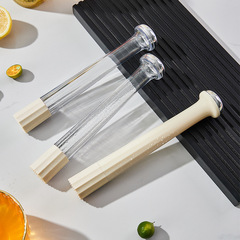 Flying Rabbit Crushed Ice Milk Tea Shop Juice Tool Snow Cup Hand-made Lemon Tea Crushed Popsicle Bar Plastic Mixing Stick
