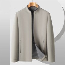 品牌同款男装茄克秋季商务立领行政职业爸爸夹克经典休闲百搭外套