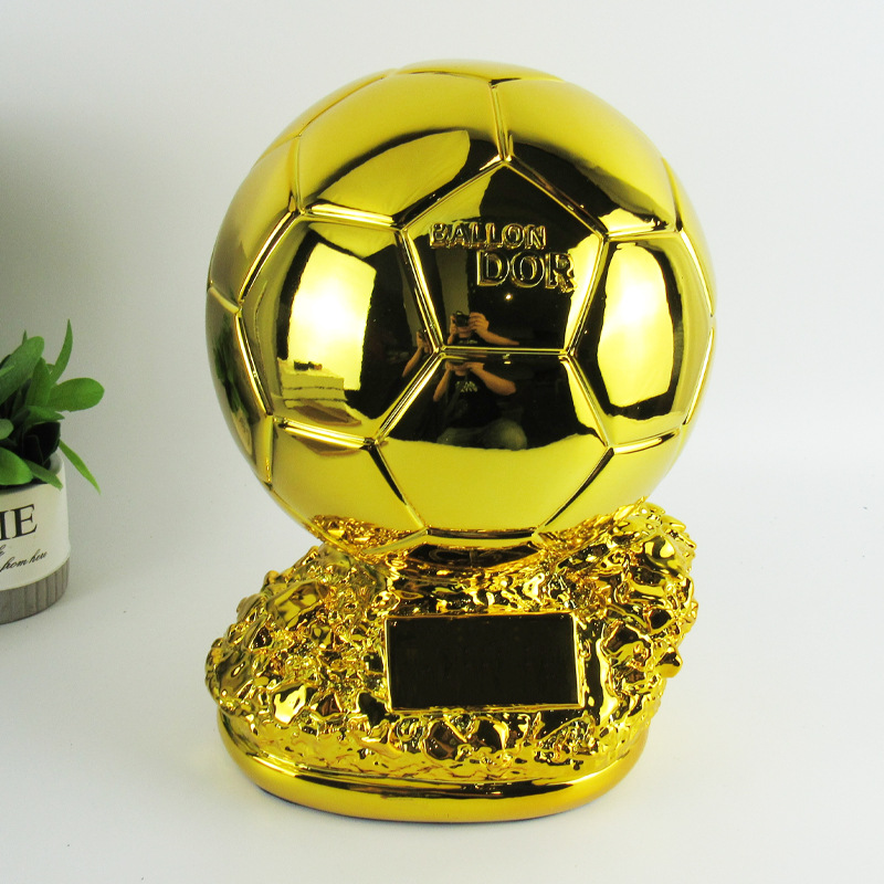 Globo de oro trofeo fútbol tirador letras regalo lotería tienda bar decoraciones fans recuerdo fabricante