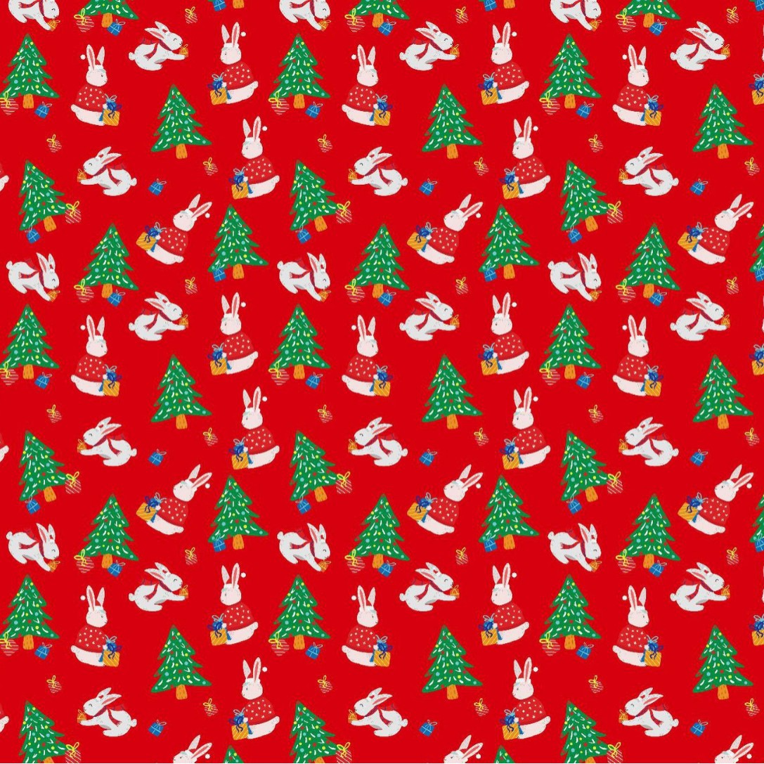 붉은 토끼 나무