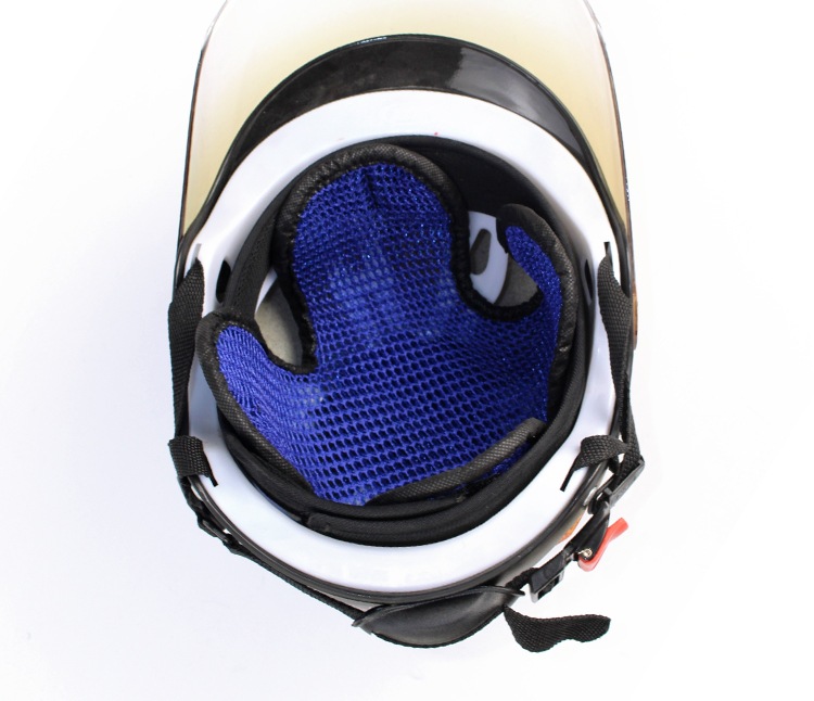 Factory wholesale motorcycle electric car accessories 3D honeycomb 4 leaf inner liner insulation mesh mat breathable helmet mat