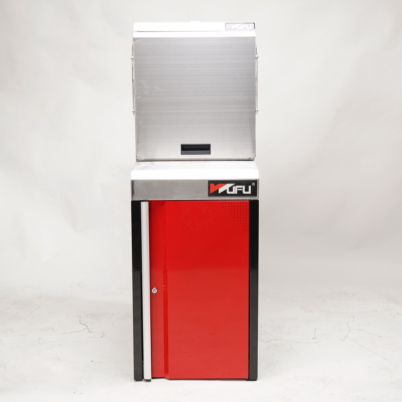 Banco de limpieza para pistolas de pulverización Five-Fortune para la protección ambiental y el reciclaje de líquidos residuales y gases de escape, banco para pistolas de pulverización de pintura para la protección ambiental y el ahorro de energía.