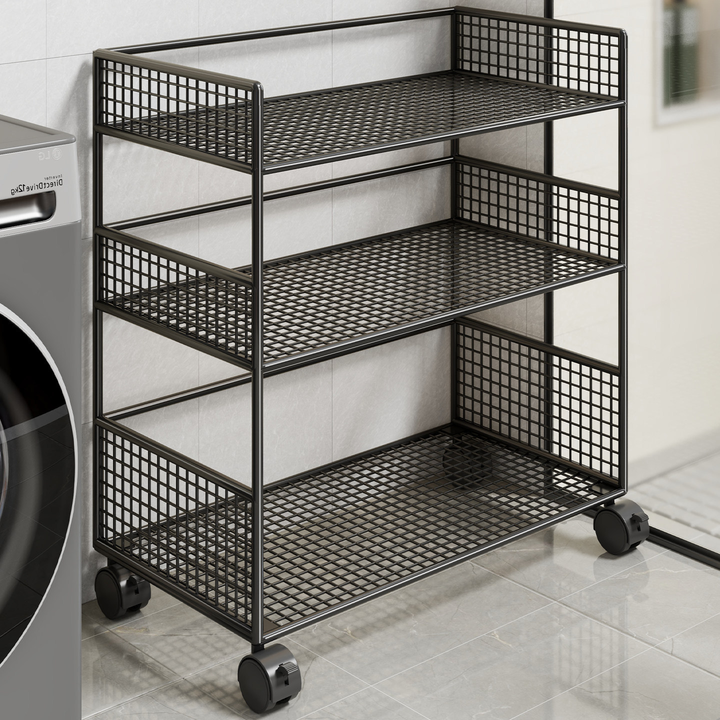 Estante Móvil Multicapa para Baño, Multifuncional, para Balcón