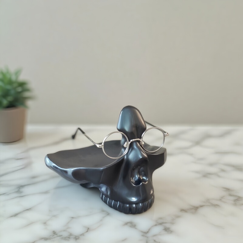 Cross-border New Creative Skull Glasses Frame Ornaments Furniture Decoration Storage Crafts Ornaments Desktop Decorations