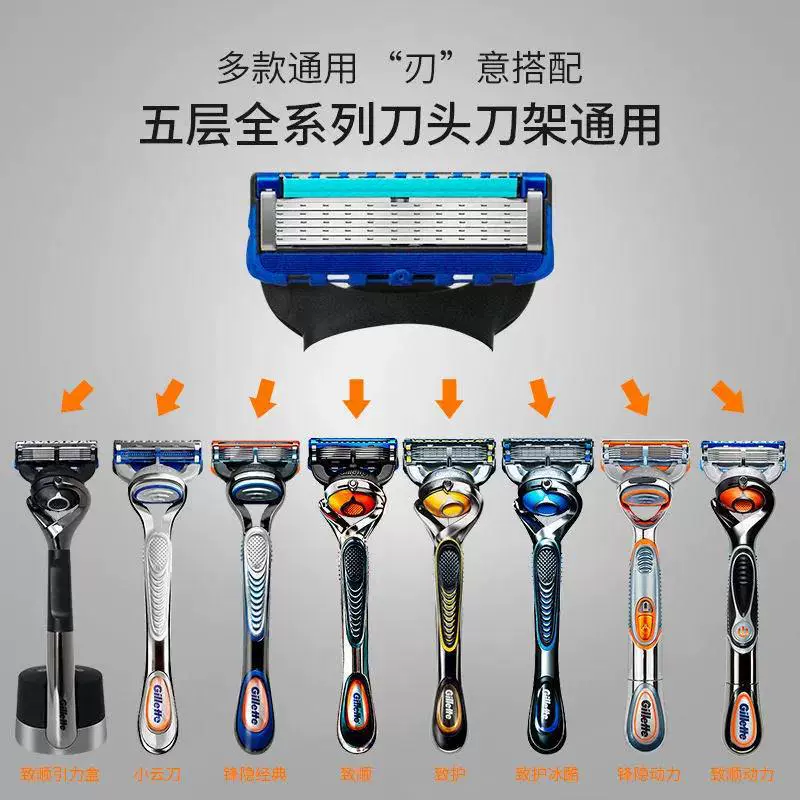 Пятислойная ручная бритва для мужчин, бритва для бороды, лезвие из нержавеющей стали, держатель для бритвы