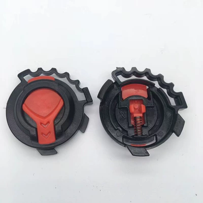 Electric car motorcycle helmet accessories buckle lens fixed screw children knob cover helmet rabbit ears (Dəbilqə (Kaska) aksesuarları) - 01-five-gear-lens-fixed-base-pair-red