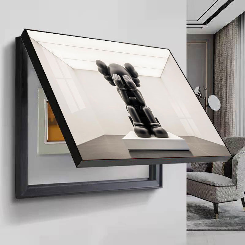 Electric meter box hydraulic decorative painting non-perforated creative fashion simple electric switch box wall painting mural restaurant painting Electric meter box hydraulic decorative painting non-perforated creative fashion simple electric switch box wall painting mural restaurant painting