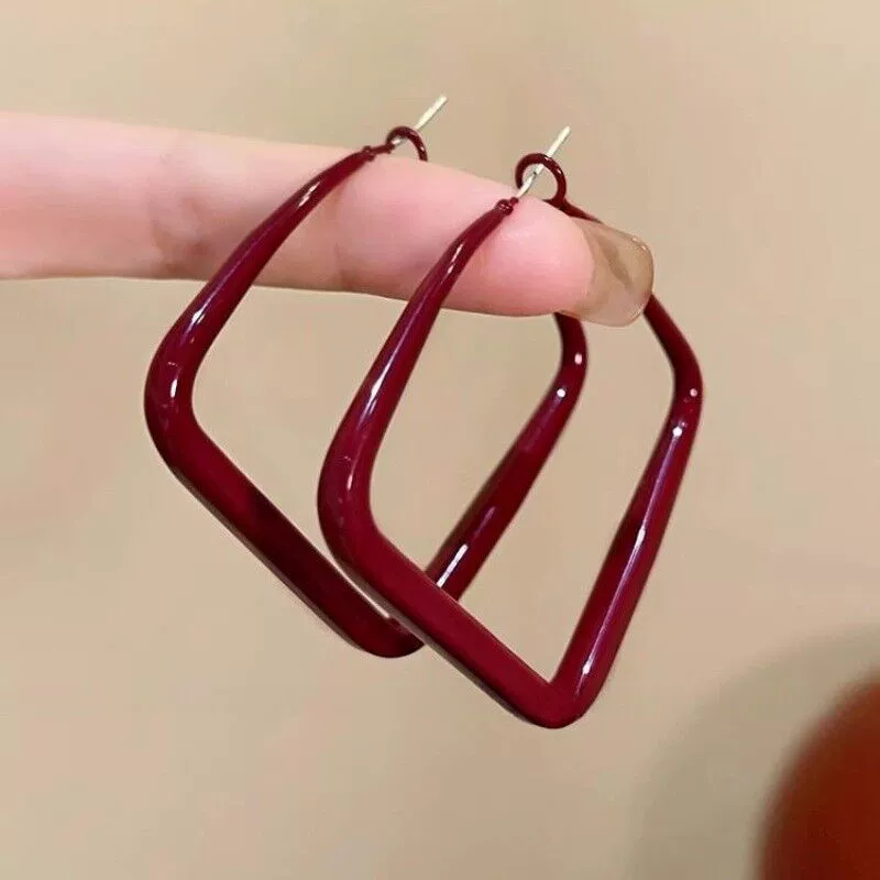 Silver 925 Earrings — Light Luxury Hoops & Drops, High-Quality Sterling, Multiple Sizes