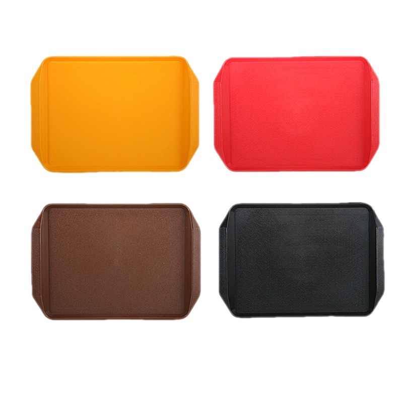 Plástico ABS bandeja binaural rectangular antideslizante engrosada KFC Hotel cantina comida rápida restaurante bandeja de fábrica al por mayor