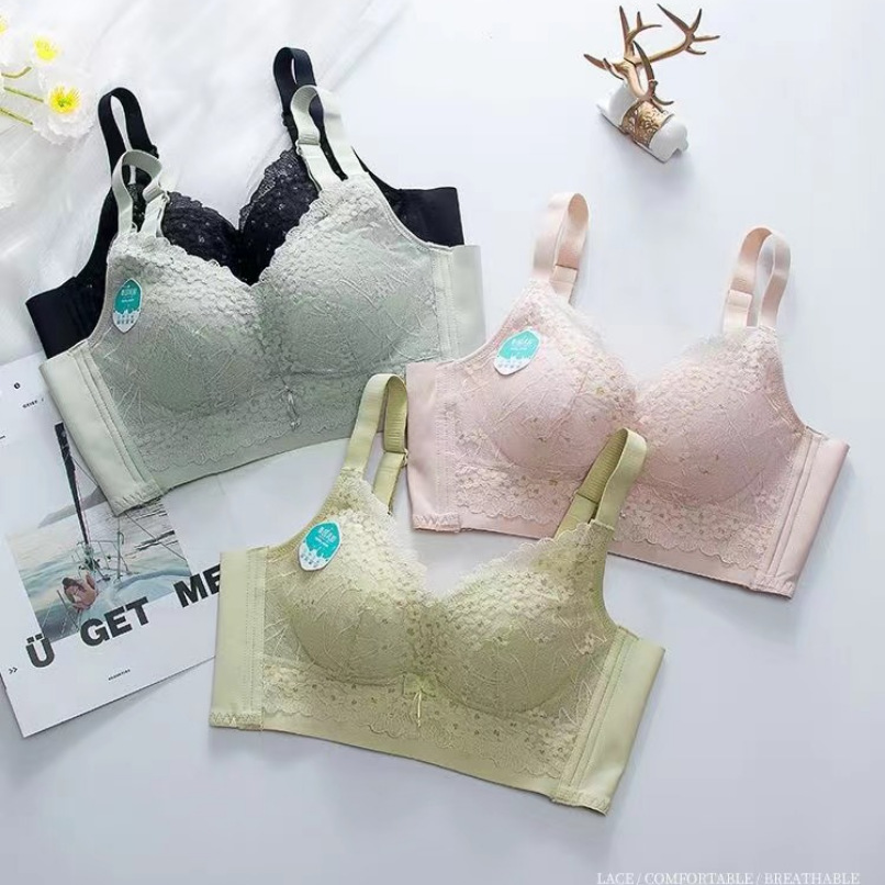新款文胸乳膠薄款聚攏防下垂調整型收副乳內衣女大胸顯小胸罩