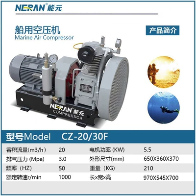 Marine Engineering Low Noise Direct Connection Marine Medium Pressure Air Compressor Automatic Control Marine Horizontal Air Compressor (Hava kompressorları) - cz-2030f50hzdeposit